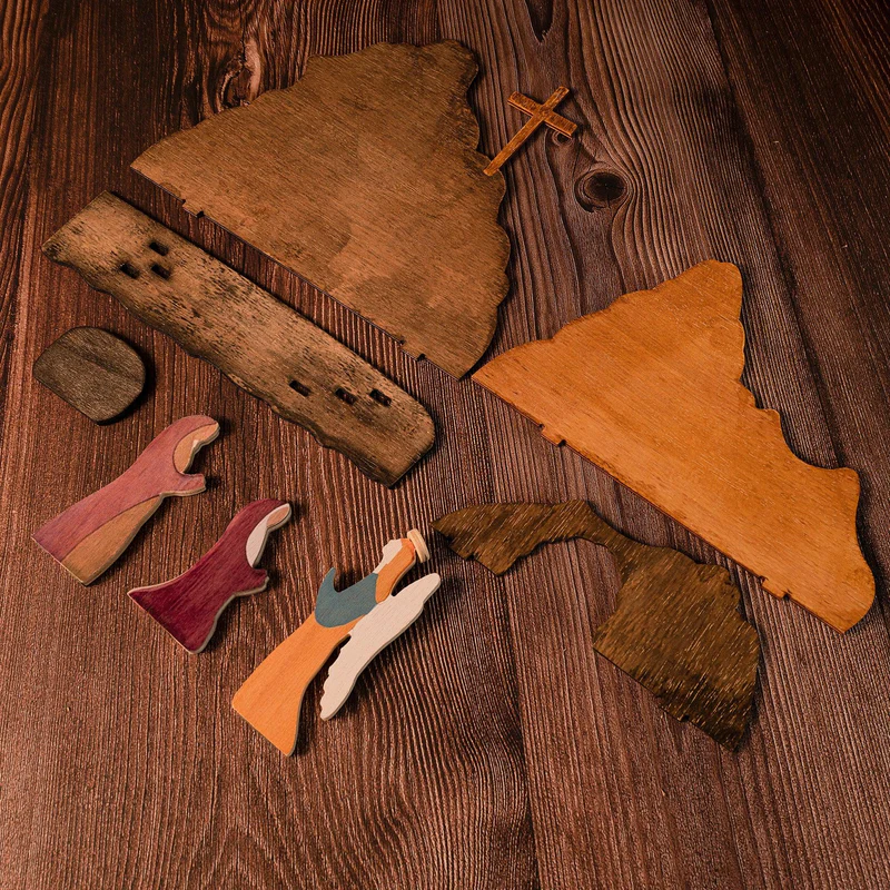 Easter Scene Wooden Decoration - Artwork in your home - Image 2