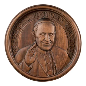 Pope Francis Wooden Wall Hanging Decorative Souvenir