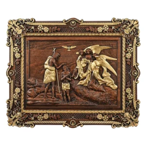 Jesus Baptism Wooden Wall Decoration