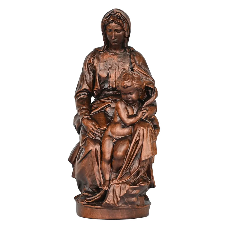 Bruges Madonna Statue: Hand-Carved Beechwood, Woven With Faith and Story