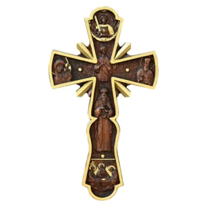 Orthodox Cross Wooden Carving Wall Wall Decoration