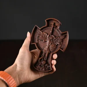 Archangel Michael Wood Art Decor - Birthday gifts, Housewarming gift choice
