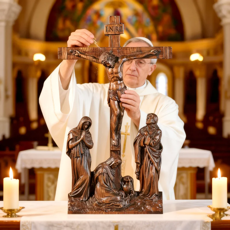 New Product Jesus crucifixion scene ornaments