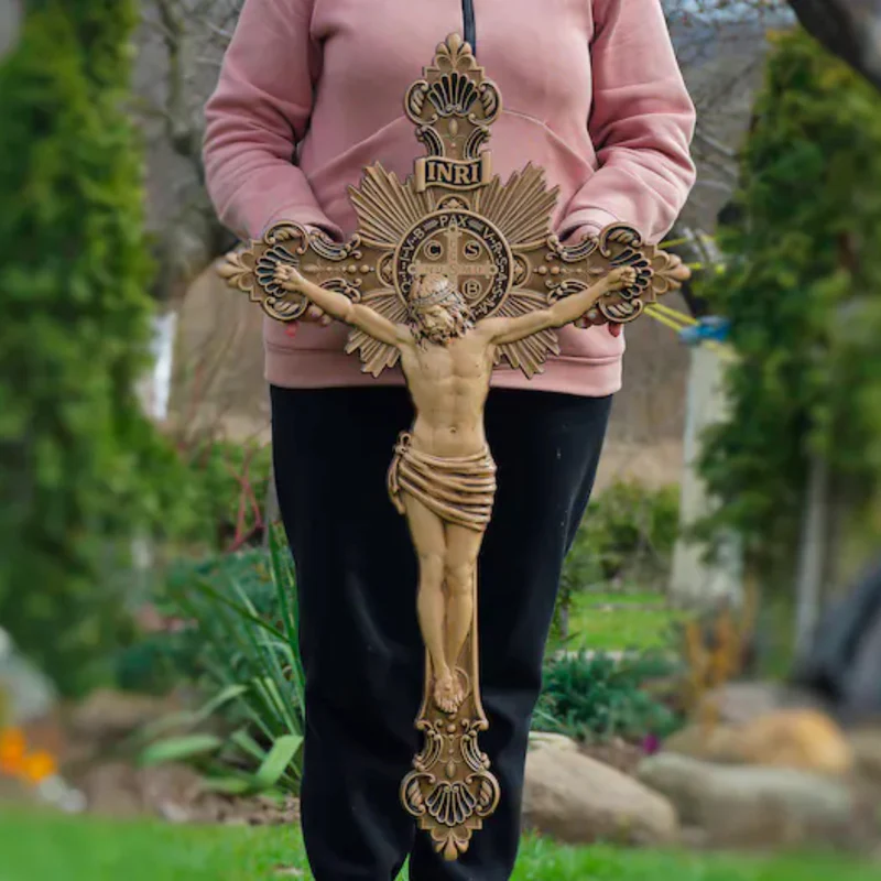 St. Benedict Crucifix: Maple Wood, Divine Protection, & the Story of Redemption - Image 5