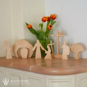 Easter Scene Wooden Decoration